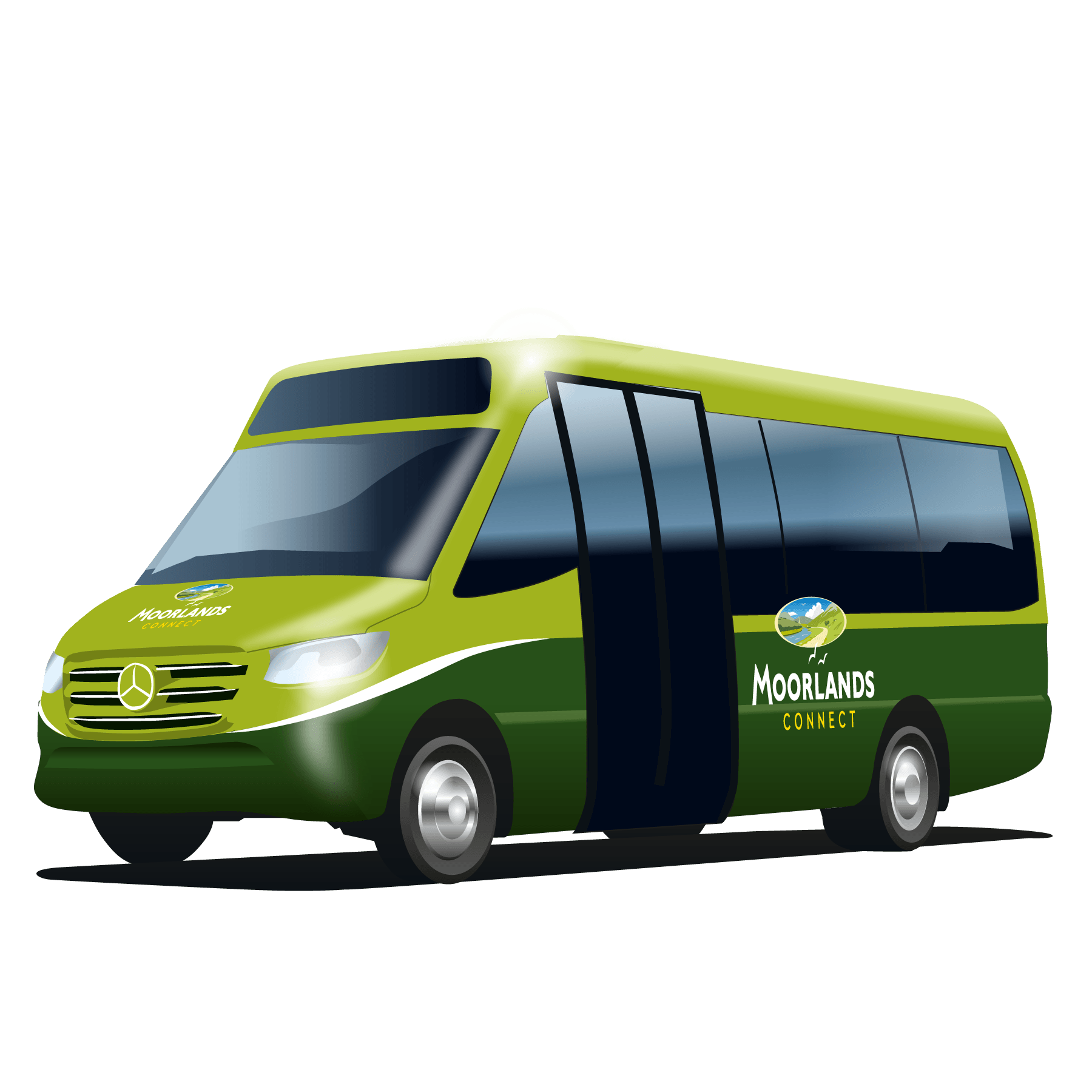The Moorlands Connect minibus.
